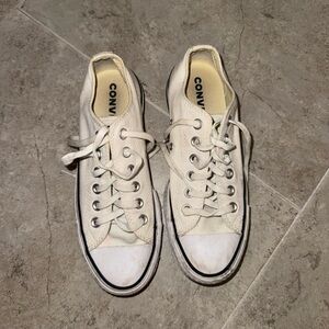Converse Off-White Canvas Sneakers